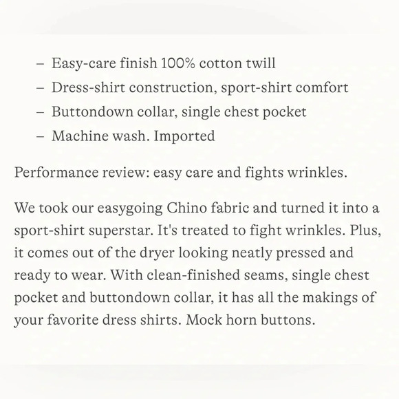 Lands’ End XXL, NWOT dress/casual shirt. Dark gray (soapstone), short sleeves. - Picture 9 of 9